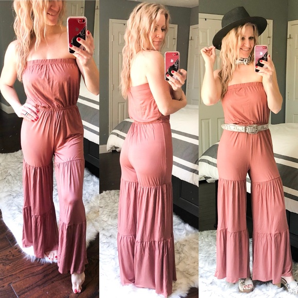 Dusty Pink Romper - Picture 1 of 2